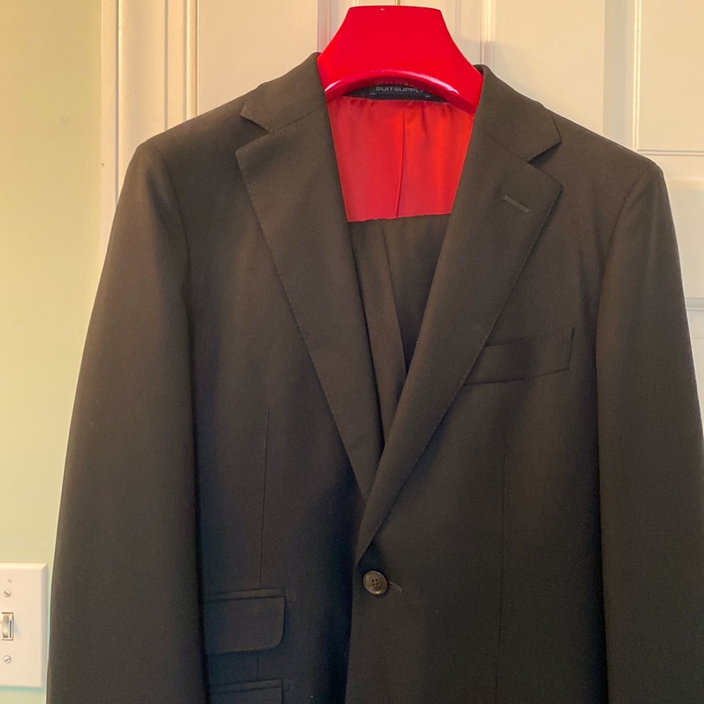 Black Suit Supply suit only worn once.